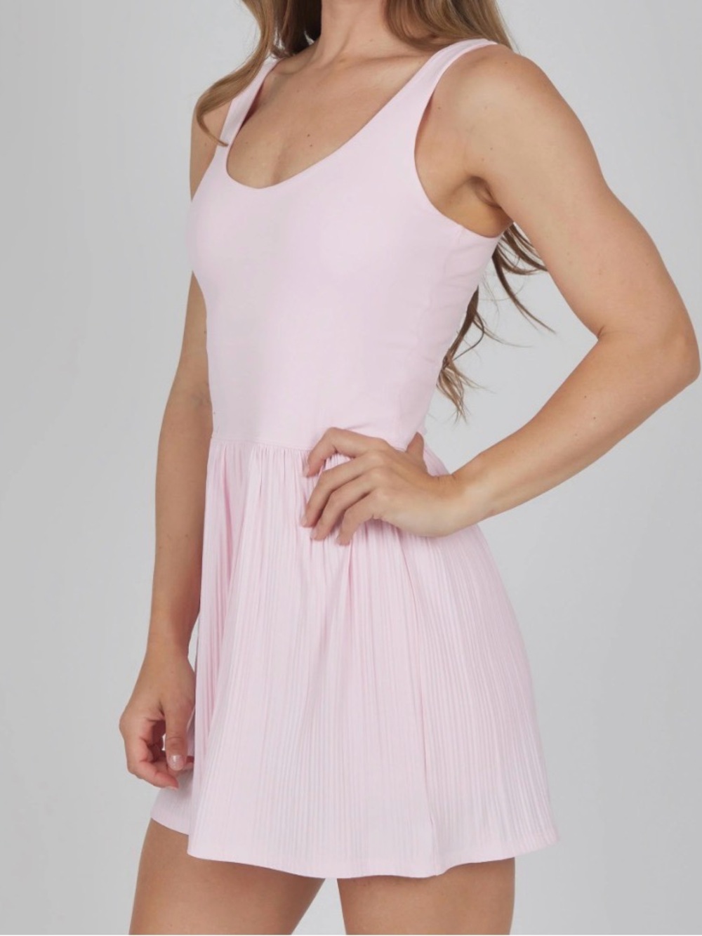 ✅NEW “90 Degree” Jersey Charming Pleated Tennis Dress